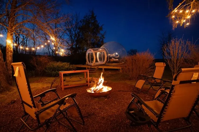Unique Stay! Ricketts Chic Farmhouse Retreat with Stargazing Bubble Tent - Image 1