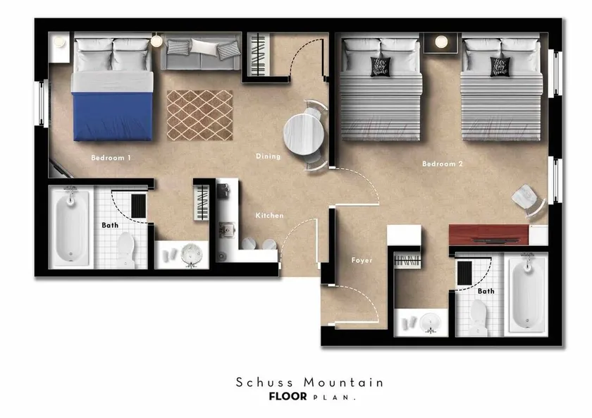 Ski In Ski Out Sleeps 6 - Image 1