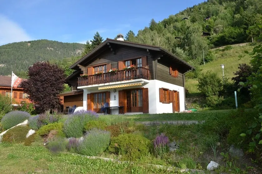 Loye: Chalet Le Colinet, tæt på Vercorin / Nax. Stor solrig have, - Image 1