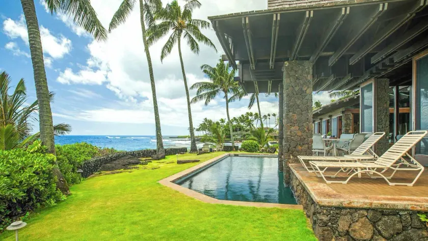 Sunset Makai Hale By Parrish Kauai - luxury oceanfront home w/ pool - Image 1