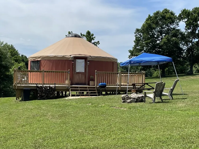 Pet friendly glamping in a private yurt with stunning 360° views by Forest - Image 1