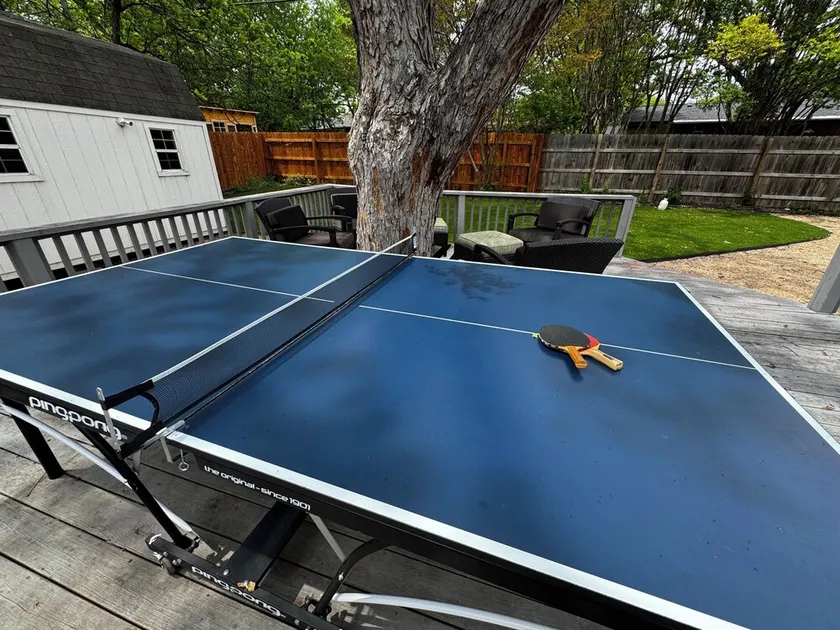 Tempurpedic beds, walk to food, play ping pong & fenced artificial turf yard - Image 1