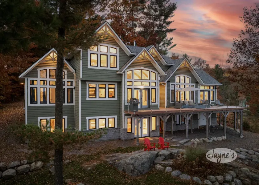 Gorgeous 8 Bed, 5 Bath Cottage on 3 Mile Lake! Spacious Deck! Privacy! Views! - Image 1