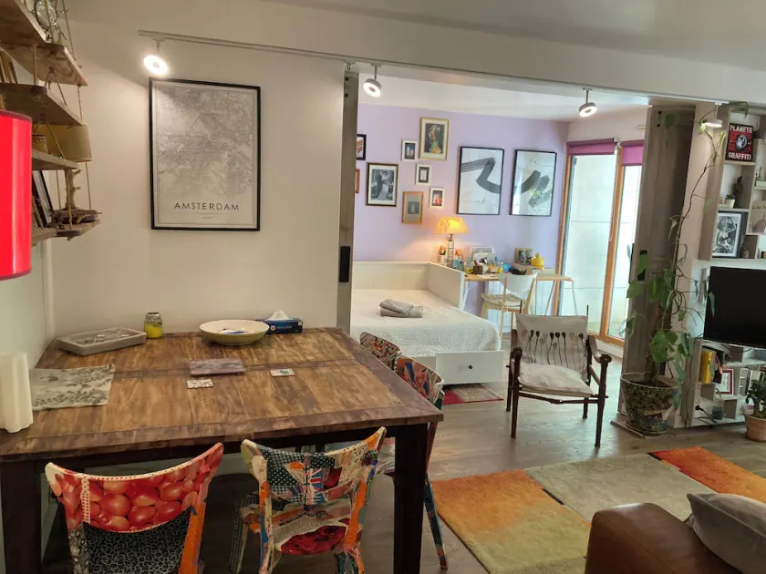 Bel appart Original 70m2, parking,Terrasse arborée vue sur Paris de la résidence - Image 1