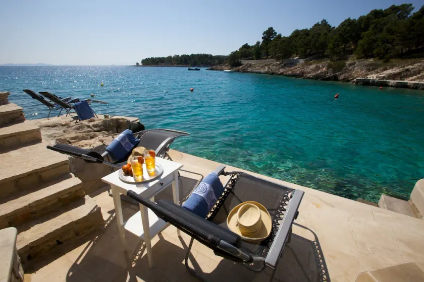Seafront Villa with Heated Pool & Boat Mooring - Grocery & Chef Service optional - Image 1