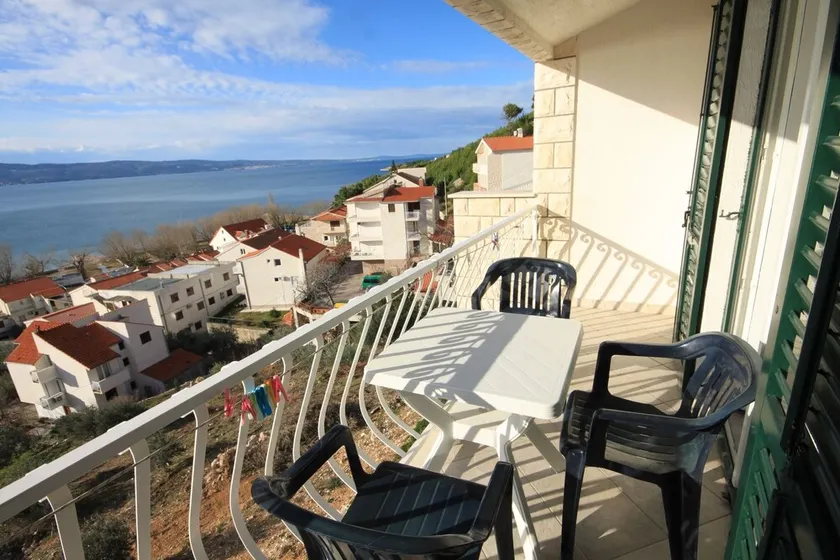 Two bedroom apartment with balcony and sea view Duće, Omiš (A-7532-b) - Image 1