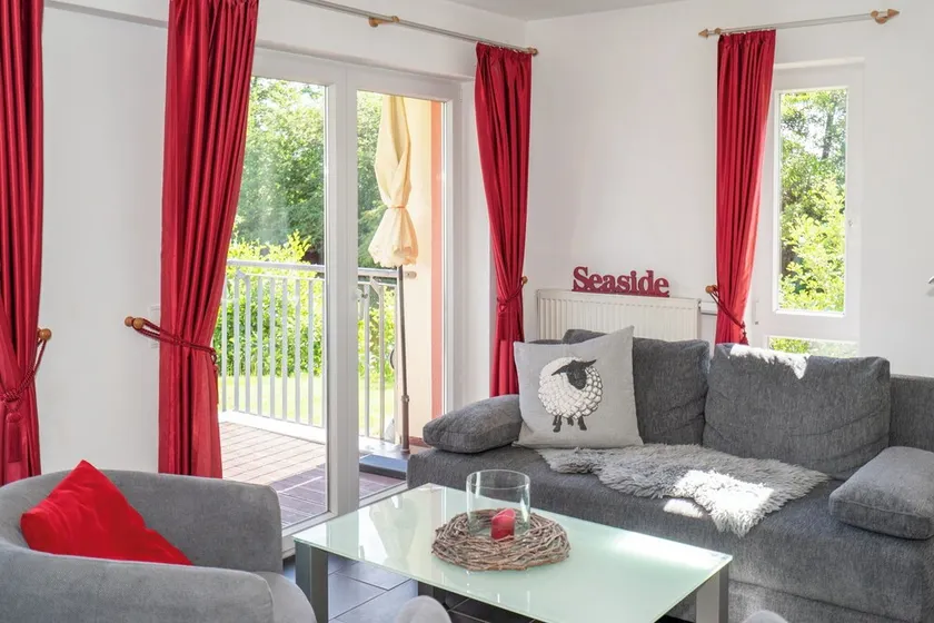 Apartment mit Sauna, Whirlbadewanne und Balkon an der Graft mit Blick zum Deich! - Image 1