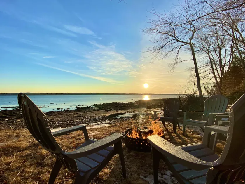 Beachfront Breezes 20 Steps To Water w/ Beach Firepit & Grill Near Acadia - Image 1