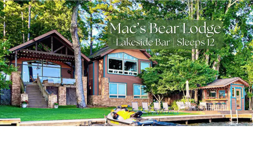 Hot Springs Lakeside Bar, Fire Pit, 3 King Beds, 3.5 Baths, Bunk room - Image 1