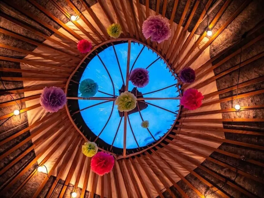 Beautiful Giant Glamping Yurt: Sleeps 8 - Image 1