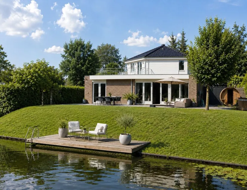 Genießen Sie Luxus in der Ferienvilla mit Hottub, Sauna und Terrasse am Wasser - Image 1