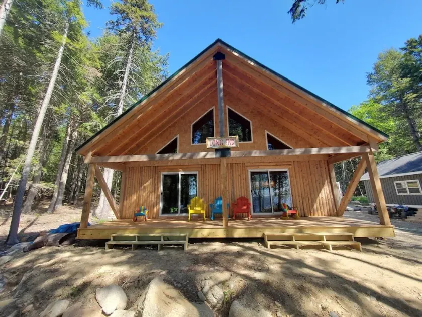 Waterfront Log Home on West Grand Lake - Image 1