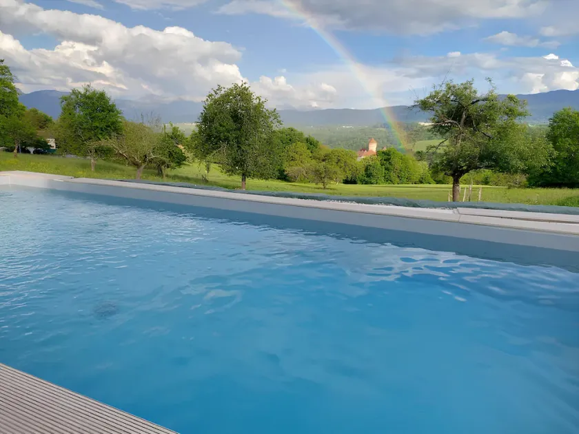 🧡 Magnifique villa  avec piscine 8X3m vue sur le château de Montrottier. - Image 1