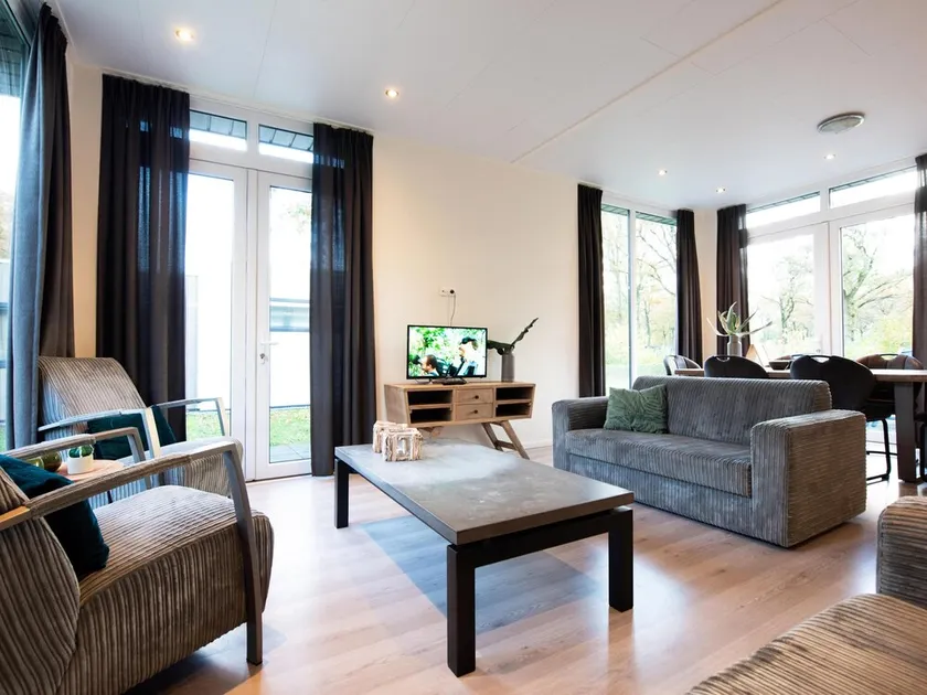 Chalet on a beautiful park in Drenthe - Image 1