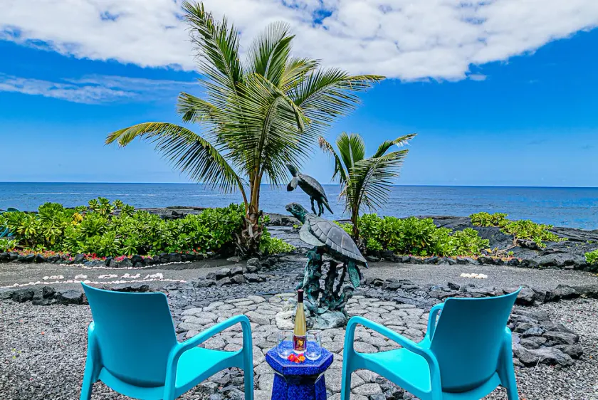 Absolute Oceanfront on Ancient Lava Cliffs! Whales, dolphins, turtles! - Image 1