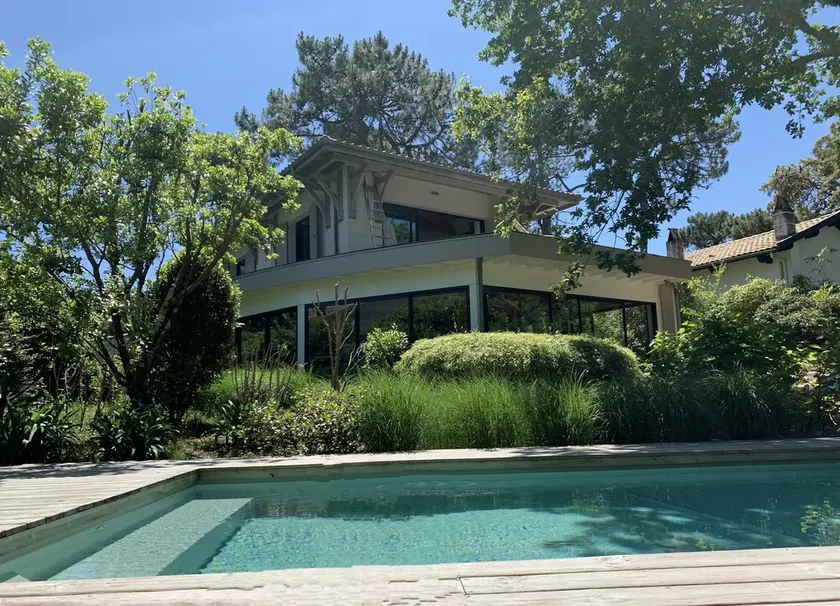 Arkitektvilla Arcachon, 210 m2, opvarmet pool, nær Pereire-stranden - Image 1
