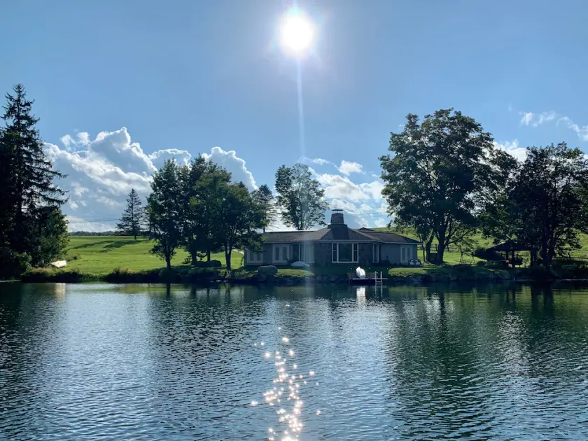 Private house built by our parents on a small, spring fed, private glacier lake - Image 1