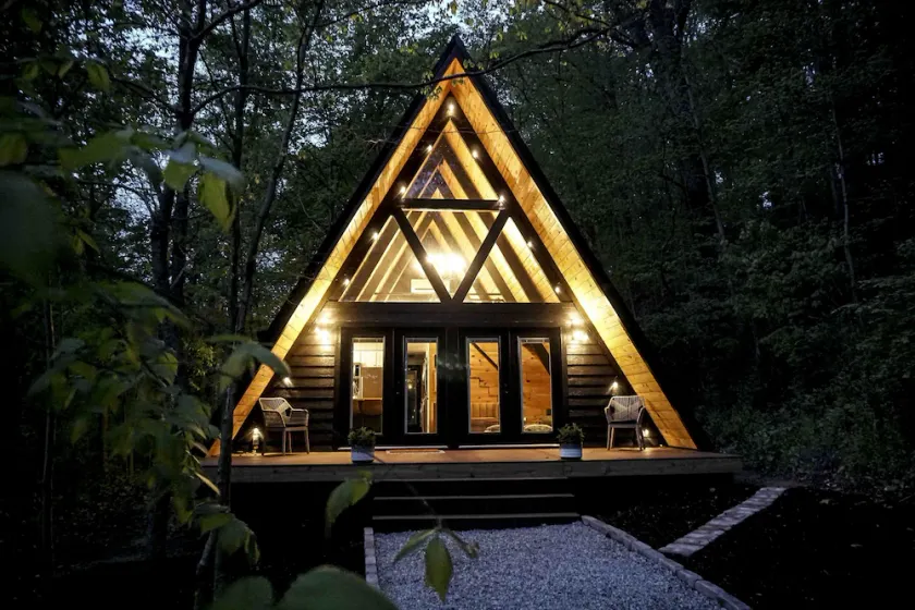 The Raven A-Frame - Modern Woodland Retreat near Hocking Hills and OU Campus - Image 1