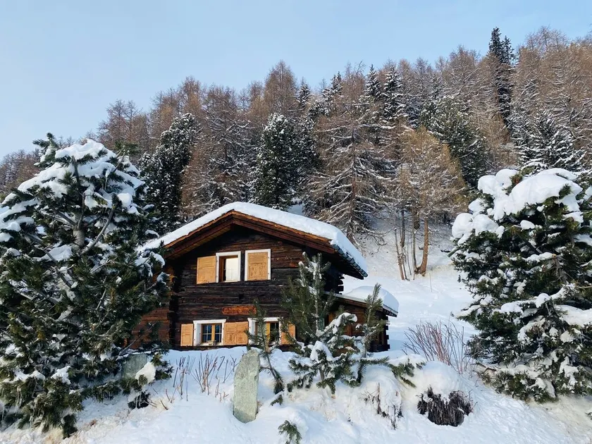 Chalet ça me Suffit, mein kleines Paradis -Aussen : kleines 2-stöckiges Chalet für 2 Personen am Anf - Image 1