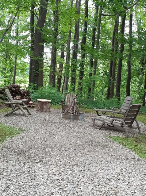 Hillside Retreat in Wooded Setting with Deck & Private Firepit for Relaxation - Image 1