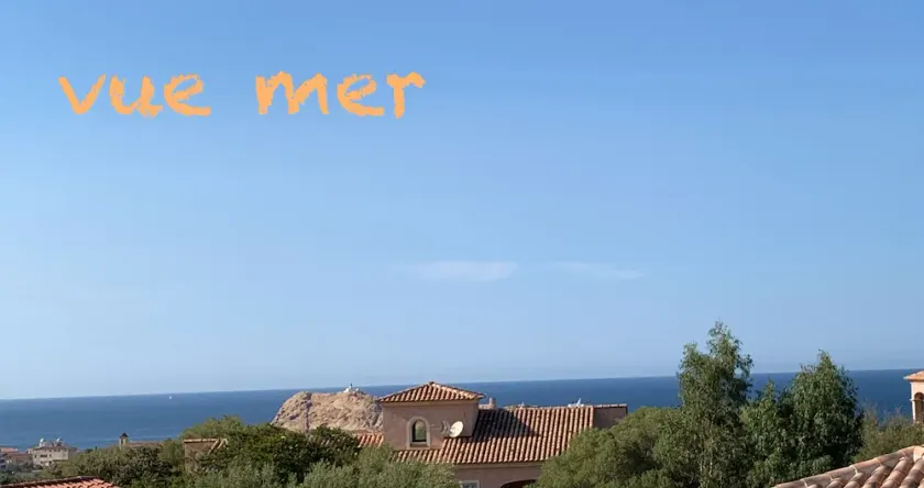 IN HOUSE SEA VIEW & ON ILE ROUSSE : T3 /4 PERS.  TERRACE/CLIM BEACH 800m away - Image 1