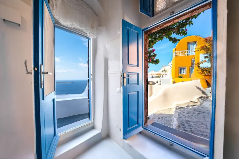 SantorinParadise: villa HELIOS, vue imprenable sur le coucher du soleil, vacances de rêve parfaites! - Image 1
