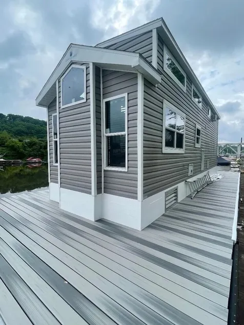 Near Pittsburgh on Beaver River Waterfront -- Glamping in Cozy Floating Cottage - Image 1