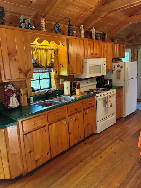 REMOTE LOG CABIN W / POND AND CREEK BOAT FISH SWIM ON PROPERTY PET FRIENDLY - Image 1