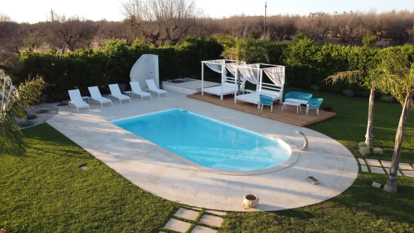 Trullo new villa with private heated pool near Salento beaches - Image 1