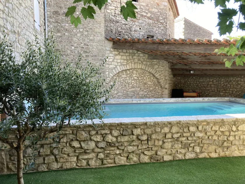 \"La Glycine\" in Ardèche with heated pool in 1872 stone house - Image 1