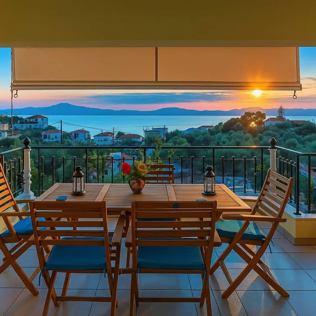Palaiochora Poolside Retreat - Sea Sunset Rooftop - Image 1