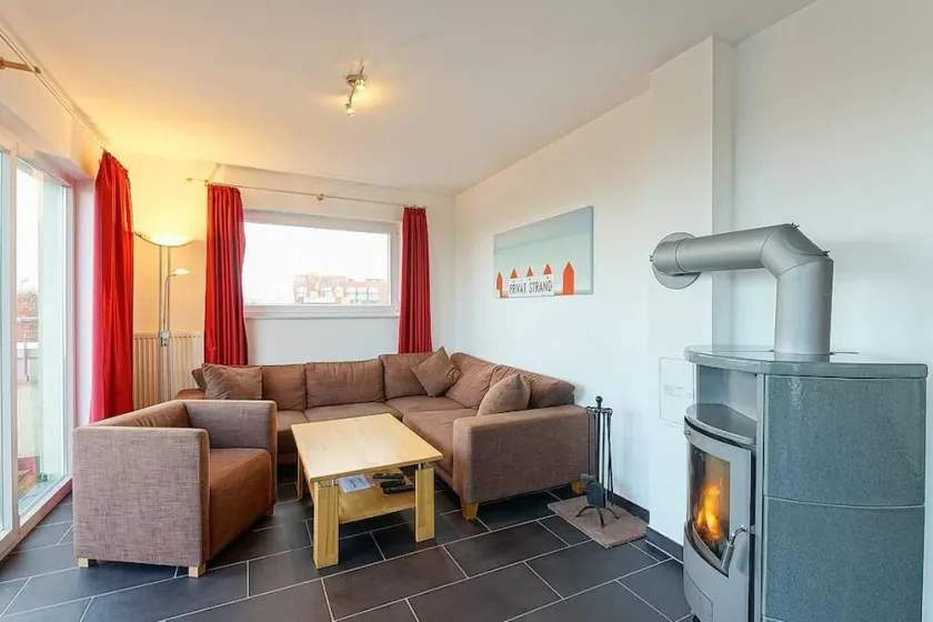 Tolles Nordsee-apartment mit 54 qm Dachterrasse, Meerblick, Sauna und Kaminofen! - Image 1