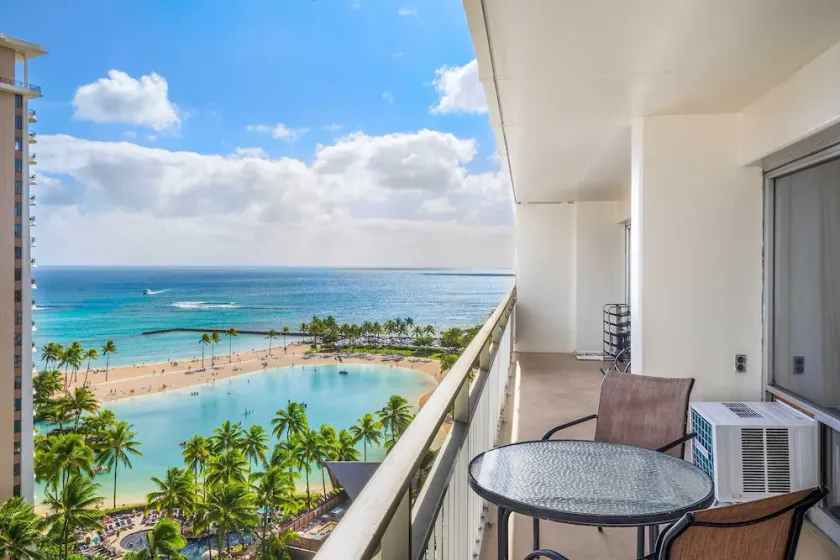 Ilikai 1434 2 Bedroom Ocean/Lagoon Views Extended Lanai - Qn Bed + 2 Full - Image 1