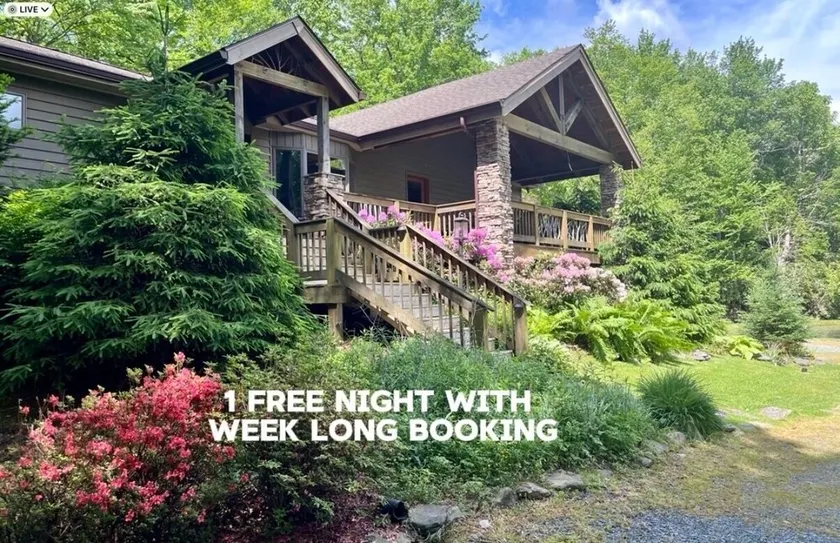 Blowing Rock Retreat near Julian Price Park with stream and pond. - Image 1