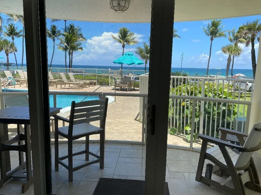 THE ONE! NEWLY RENOVATED GROUNDFLOOR BEACH/OCEAN FRONT CONDO with private deck! - Image 1