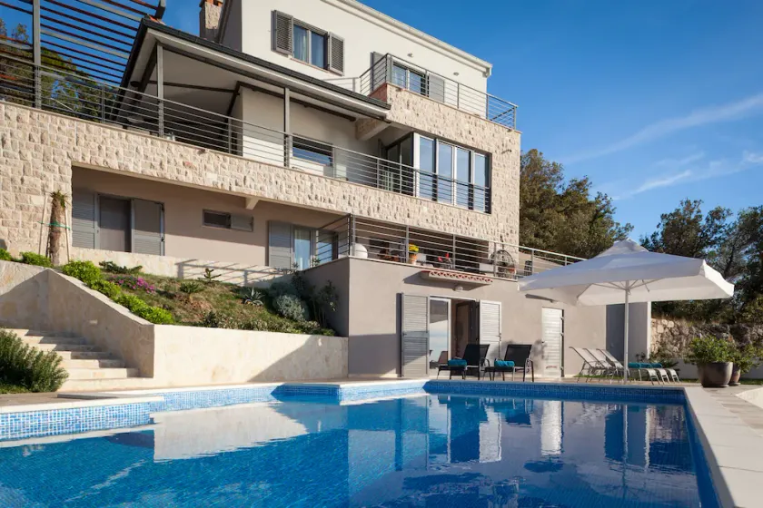 Stunning SEA VIEW: Modern luxury villa;250m2 terraces;big pool &garden,BBQ,sauna - Image 1