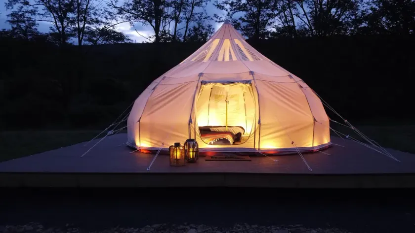 Luxury Glamping Yurt at River Mountain-Near Lodge - Image 1