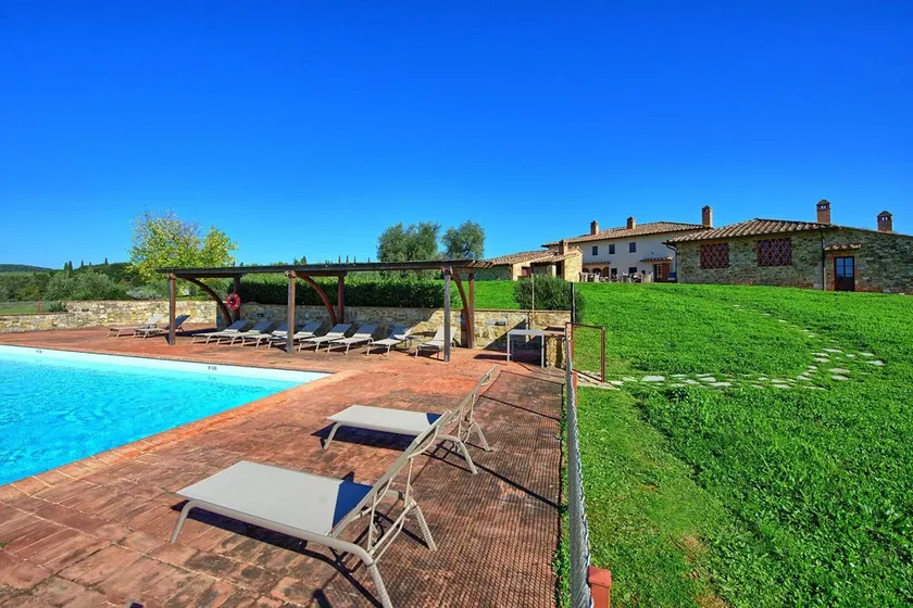 Angenehme Wohnung für 2 Leute mit Klimaanlage, Pool, TV und Panoramablick, bei Siena - Image 1