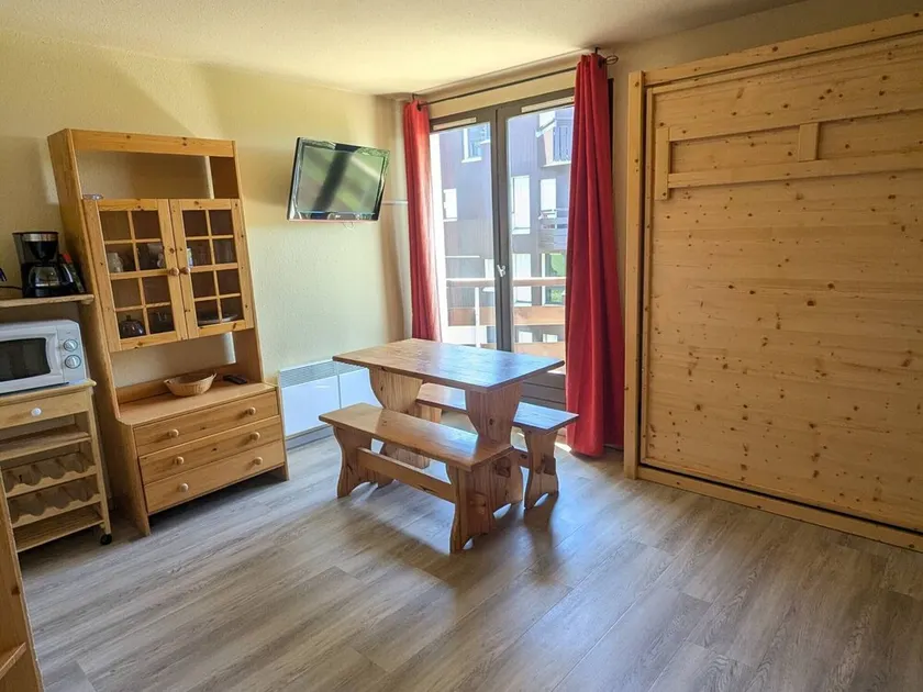 Studio cabine 4 pers avec balcon aux Adrets-Prapoutel - Image 1