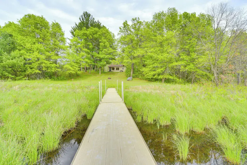 Secluded Lakefront Gem on 300 Acres in Webster - Image 1