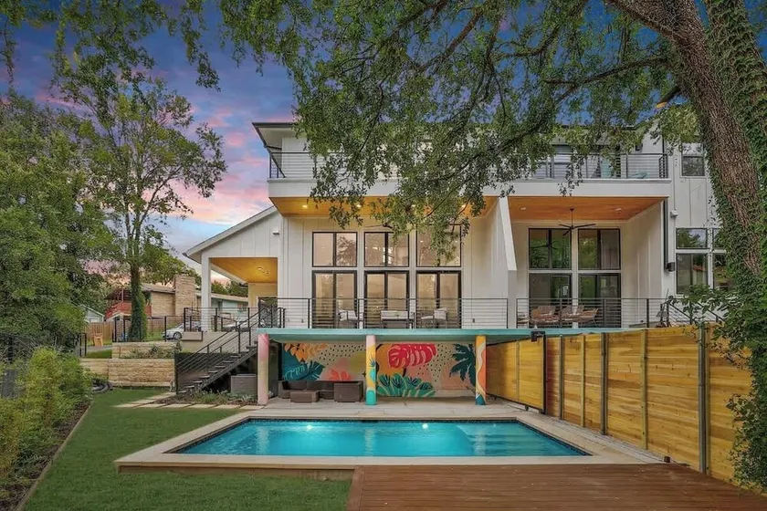 Pool + Mural Patio | South Austin Retreat - Image 1