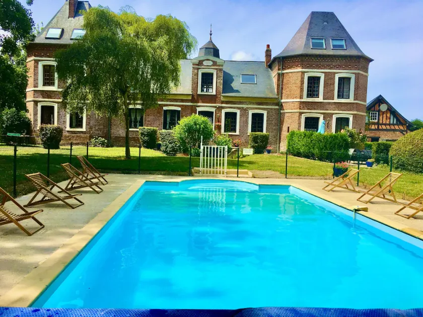 Wing of Normandy Chateau with heated pool close to sea - Image 1
