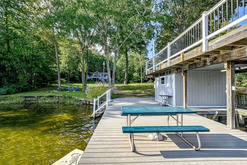 Lakefront family home in gated community with swimming area & dock - dogs OK - Image 1