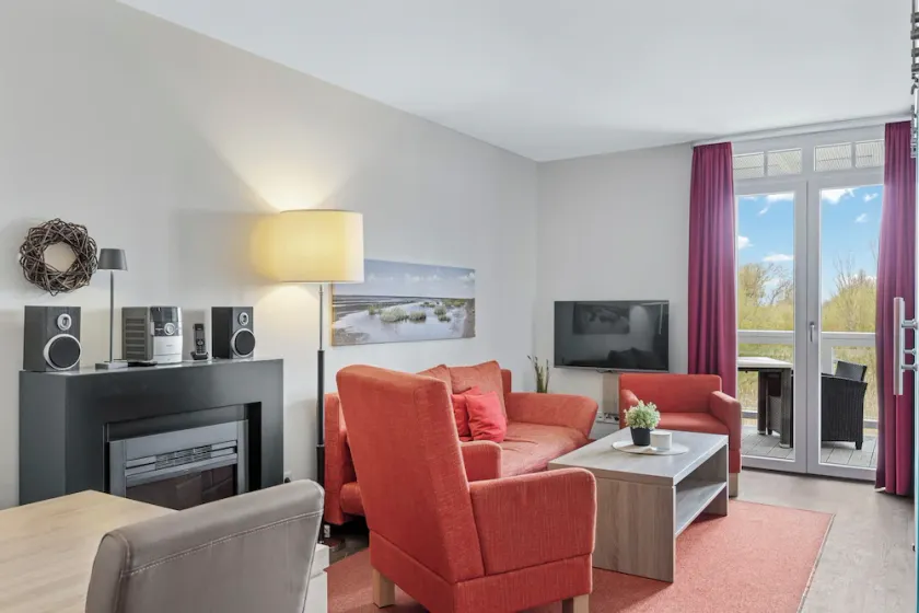 Ruhige, Schöne Wohnung in Strandnähe mit Sauna und Balkon mit Blick ins Grüne - Image 1