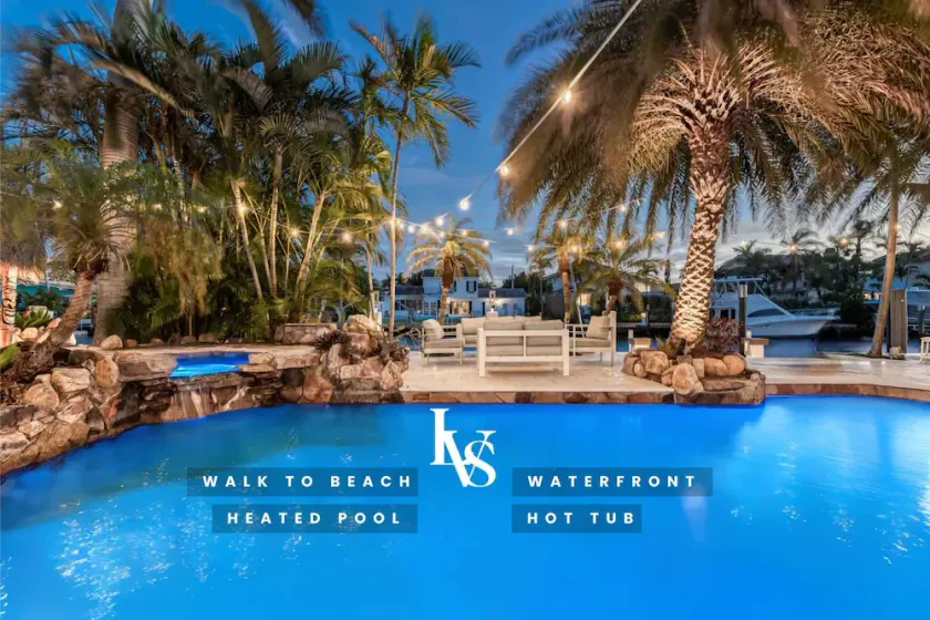 Imperial Waterfront Villa- Walk to Beach Pool & Spa - Image 1