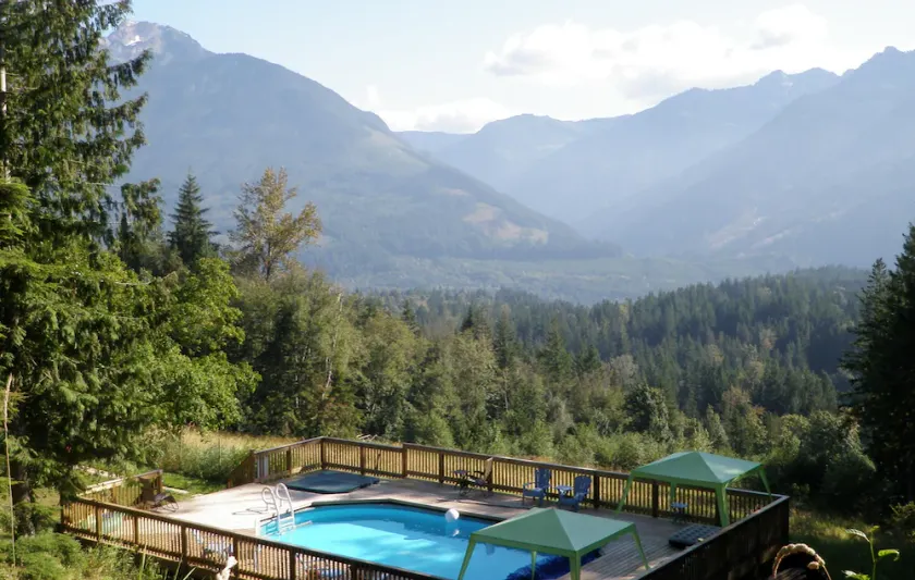 Fantastisk utsikt över bergen, Sunny, 19 Acres, Pool & Hot Tub, Biljardbord - Image 1