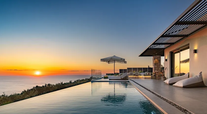 Villa de luxe « Nimbus Villas » avec piscine privée, vue mer et design moderne à Kalamitsi - Image 1