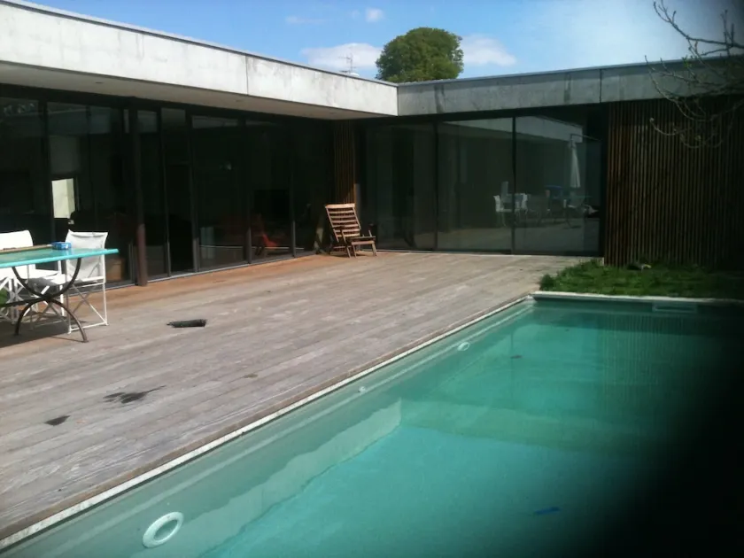 Haus zeitgenössischen Architekten in Holz und Beton - Image 1