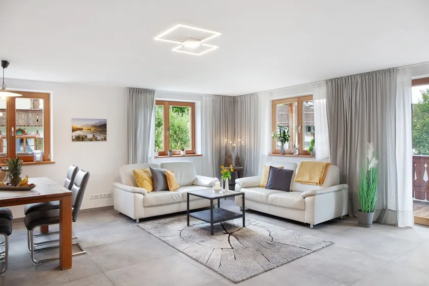 Appartement 'Ferienwohnung Falkenstein' avec vue sur les montagnes, balcon et Wi-Fi - Image 1