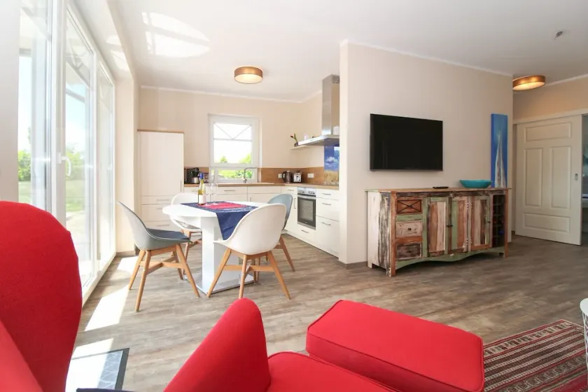 Modern first floor apartment with sauna and beach chair in the garden for 4 persons - Image 1
